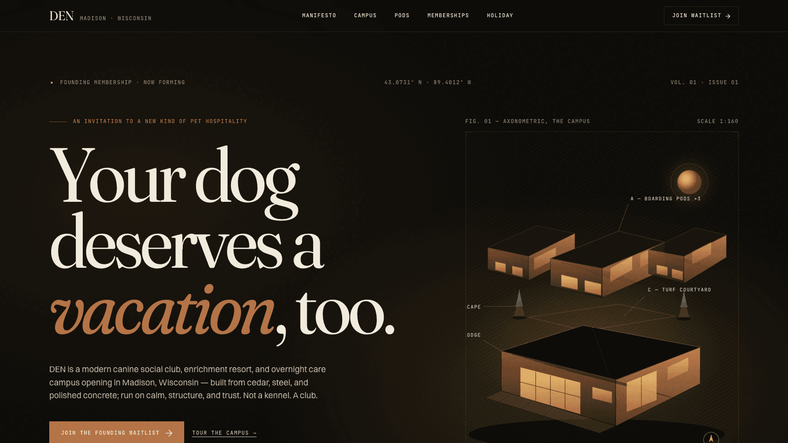 DEN — Modern Canine Social Club & Resort screenshot